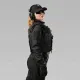 7 - Плитоноска женская Warmor gen.3 FL SPECPROM (for Ladies). Без подсумков. С быстрым боковым и верхним сбросом (без плит). Черный