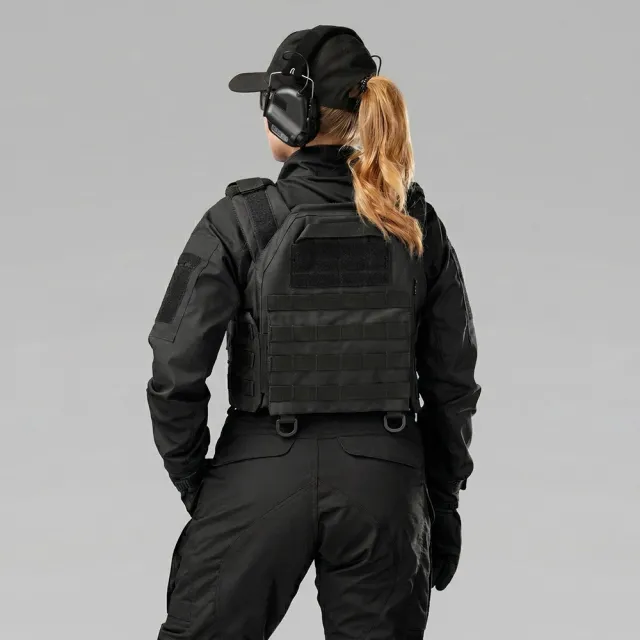 12 - Плитоноска женская Warmor gen.3 FL SPECPROM (for Ladies). Без подсумков. С быстрым боковым и верхним сбросом (без плит). Черный