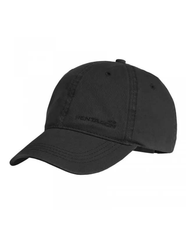 1 - Кепка Pentagon Mike twill BB. Черный