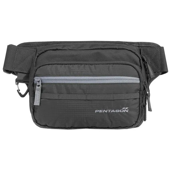 1 - Сумка на пояс Pentagon Runner Concealment Pouch Police. Чорний