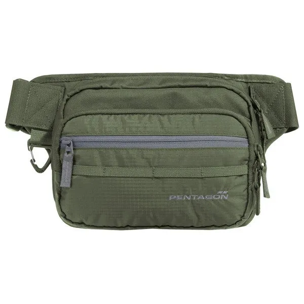 1 - Сумка на пояс Pentagon Runner Concealment Pouch Police. Олива