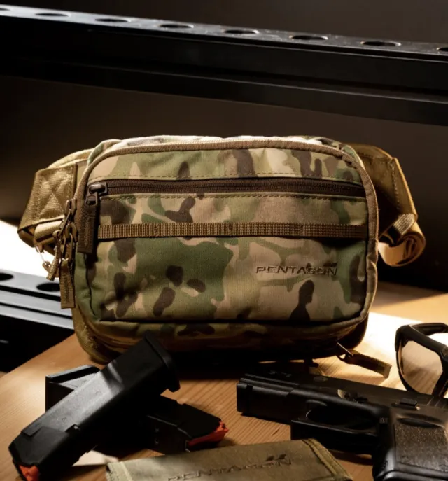 2 - Сумка на пояс Pentagon Runner Concealment Pouch Police. Мультикам