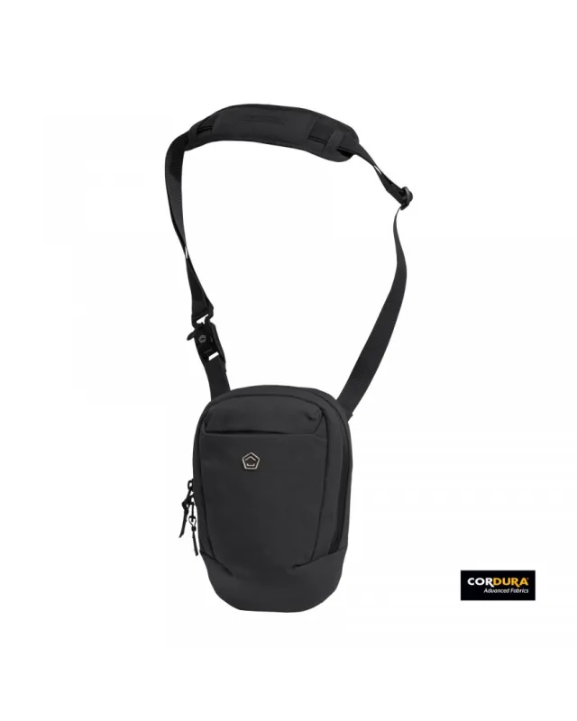 1 - Сумка через плече Pentagon Consul Vertical Sling Pouch. Чорний