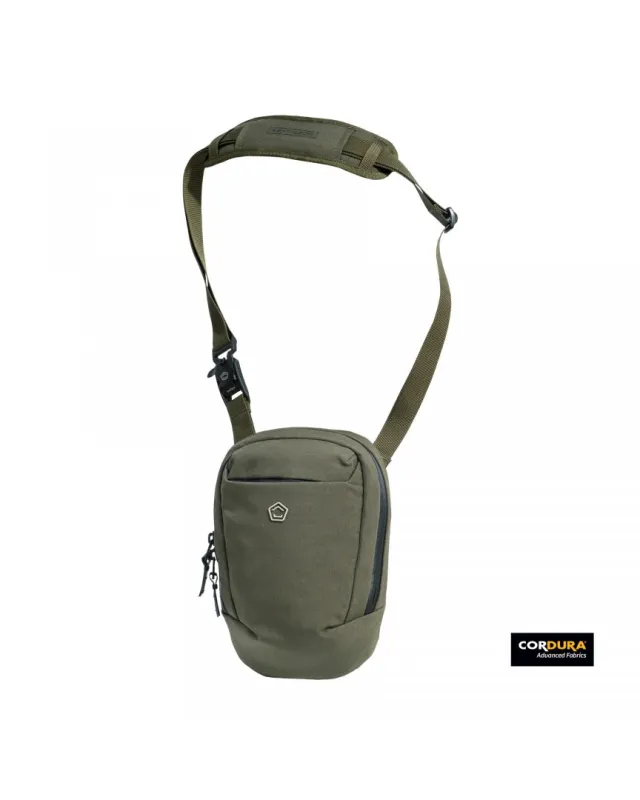 1 - Сумка через плече Pentagon Consul Vertical Sling Pouch. Олива