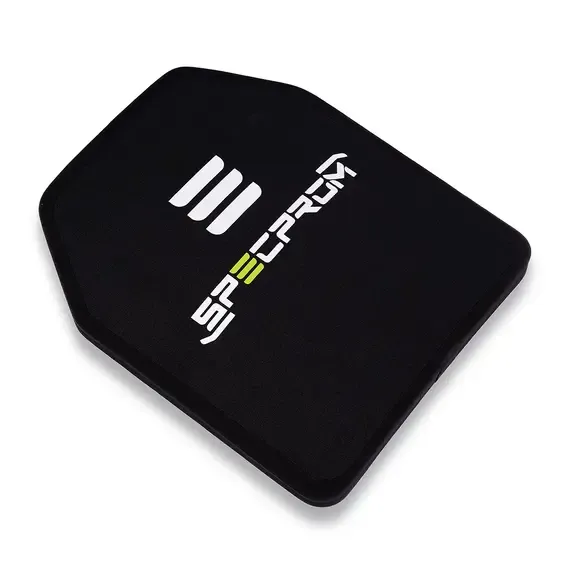 6 - Керамическая бронеплита Sic+PE 4-го класса SPECPROM. Вес 2.0 кг. Размер 25 на 30 см. Черная
