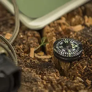 2 - Компас Helikon Button Compass Large. Чорний