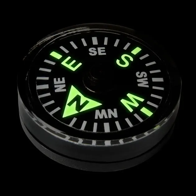 6 - Компас Helikon Button Compass Large. Чорний
