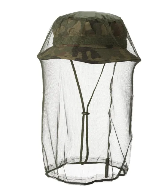 2 - Антимоскітна сітка на голову Helikon Mosquito Net Polyester Mesh. Олива