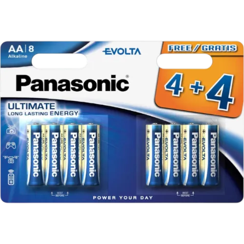 1 - Батарейка Panasonic Evolta Ultimate LR6, AA, Alkaline. шт