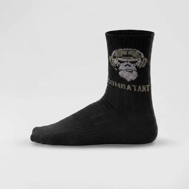 5 - Шкарпетки трекінгові Combatant Ranger Trek Mid Core. Чорний
