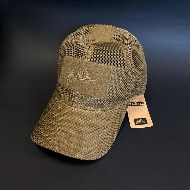 5 - Тактическая кепка Helikon BBC Mesh. Койот