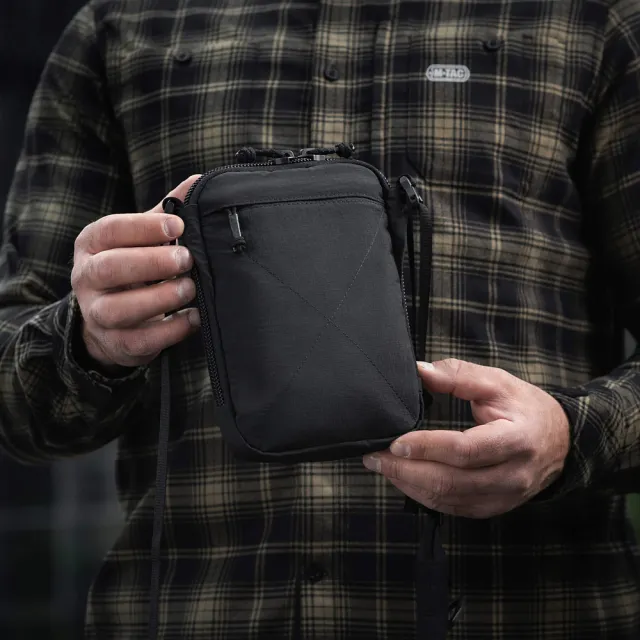 7 - Сумка через плече M-Tac Pocket Hardsling Lite-C Elite. Чорний