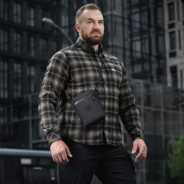 8 - Сумка через плече M-Tac Pocket Hardsling Lite-C Elite. Чорний
