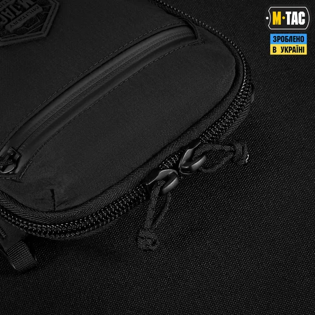 14 - Сумка через плече M-Tac Pocket Hardsling Lite-C Elite. Чорний