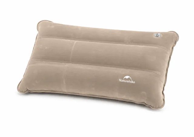 1 - Подушка надувна квадратна Naturehike NH18F018-Z. Бежевий
