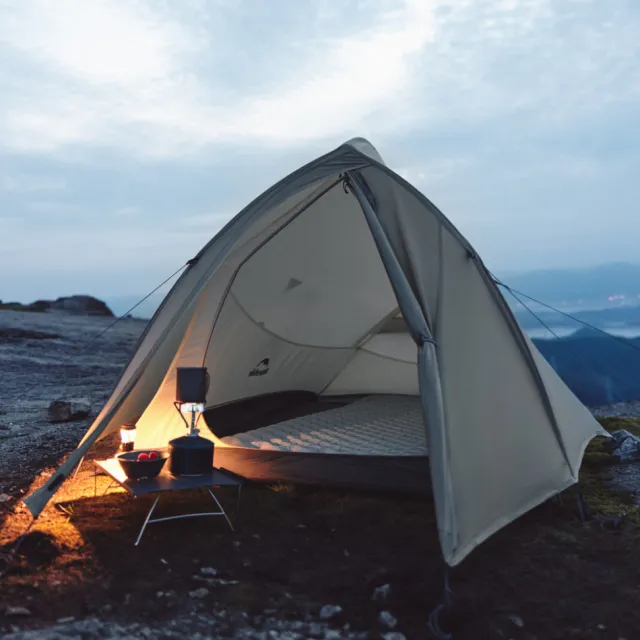 6 - Намет надлегкий одномісний Naturehike Cloud Up Base 1 Tent Pro CNK2350WS020. Пісочний