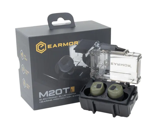1 - Активні навушники (беруші) EARMOR M20T Pro. Олива