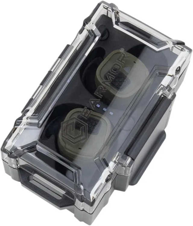 4 - Активні навушники (беруші) EARMOR M20T Pro. Олива