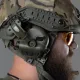 8 - Баллистический бронешлем FAST SPECPROM в кавере с наушниками Earmor M32 (X). Олива