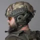 9 - Баллистический бронешлем FAST SPECPROM в кавере с наушниками Earmor M32 (X). Олива