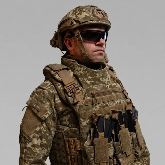 6 - Баллистическая защита шеи Warmor Neck Protection 2.0. 2 класс SPECPROM. Пиксель