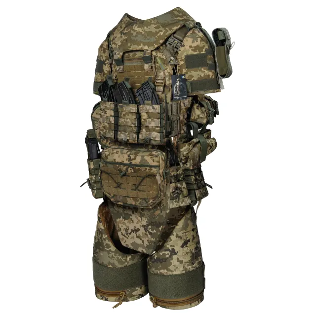 3 - Бронежилет 6 класу Warmor Gen.3 FullSet SPECPROM. Балістичні пакети 1 класу. Піксель (ММ14)