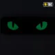 2 - Шеврон-нашивка M-Tac Cat Eyes Laser Cut. Мультикам с белыми глазами