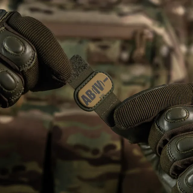 7 - Патч з кріпленням MOLLE M-Tac PVC група крові AB (IV)-. Олива