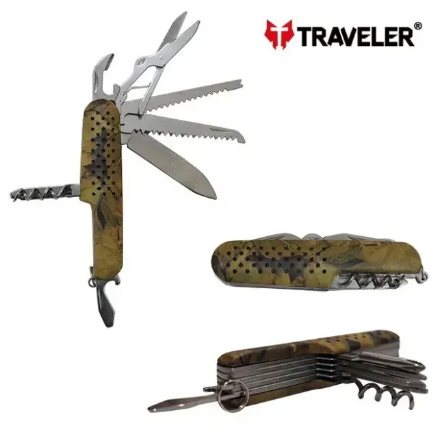 2 - Мультитул швейцарський Traveler K-5011-G-40. Мультикам