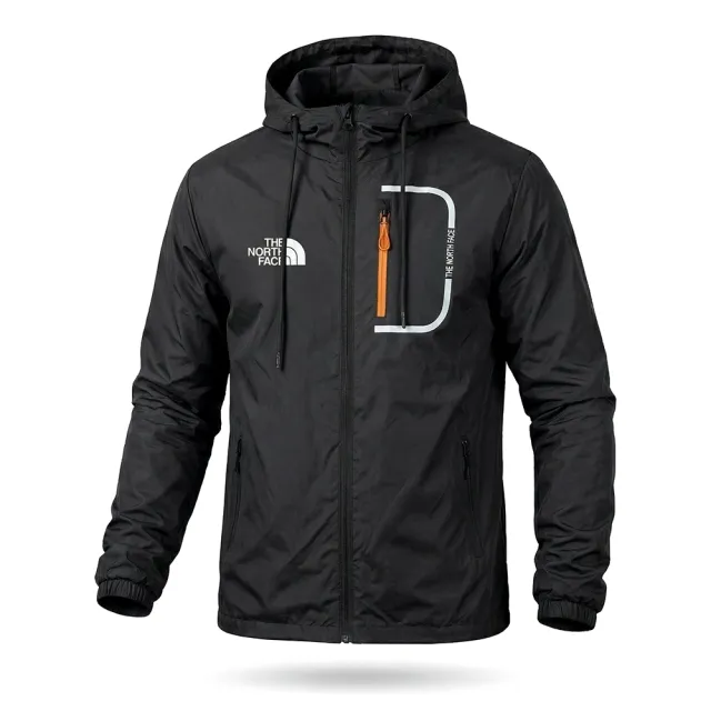 1 - Куртка вітровка The North Face. Чорний