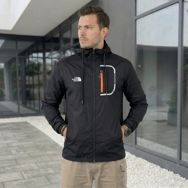 3 - Куртка вітровка The North Face. Чорний