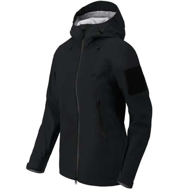 1 - Куртка жіноча Helikon Squall Hardshell Torrent Stretch. Чорний