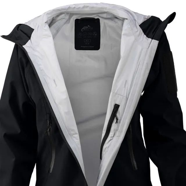 3 - Куртка жіноча Helikon Squall Hardshell Torrent Stretch. Чорний
