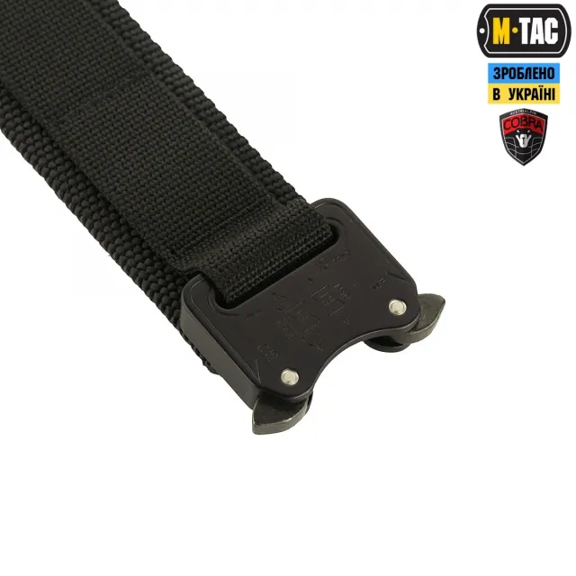 4 - Тактический ремень M-Tac Cobra Buckle Belt Gen.II. Черный
