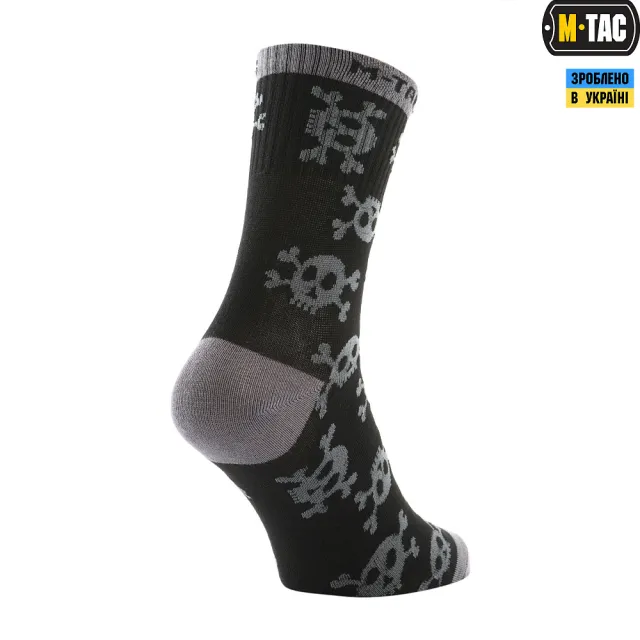 3 - Носки тактические летние M-Tac Mk.3 Pirate Skull. Черные