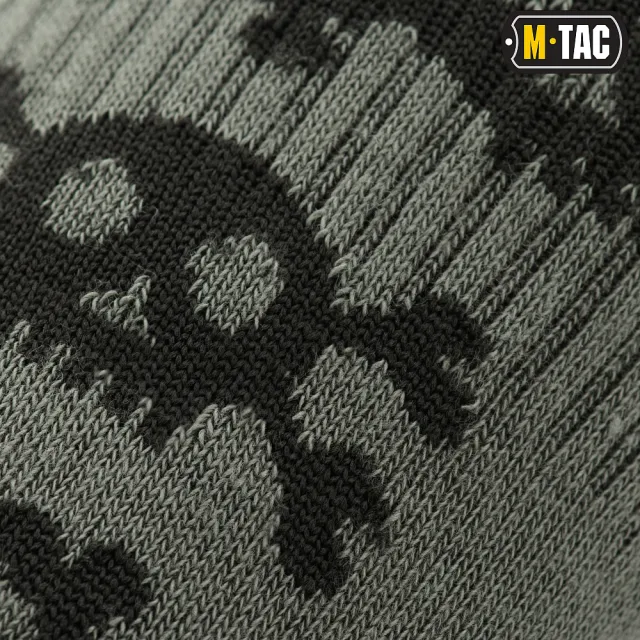 6 - Носки тактические летние M-Tac Mk.3 Pirate Skull. Олива