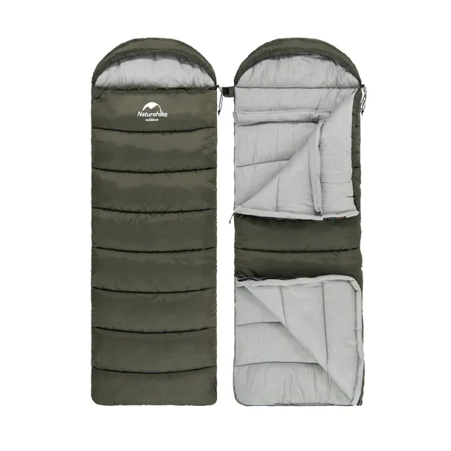 2 - Спальник з капюшоном правий (-3°C) Naturehike U350S NH20MSD07. Олива