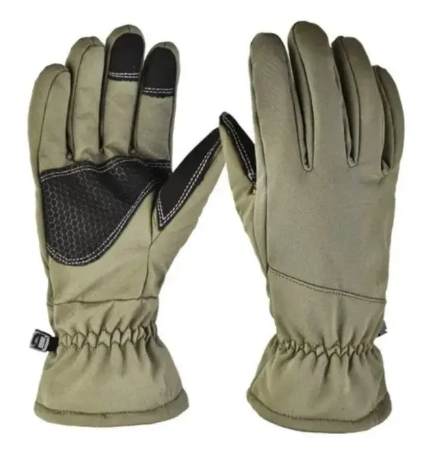 1 - Перчатки зимние Soft Shell. Олива