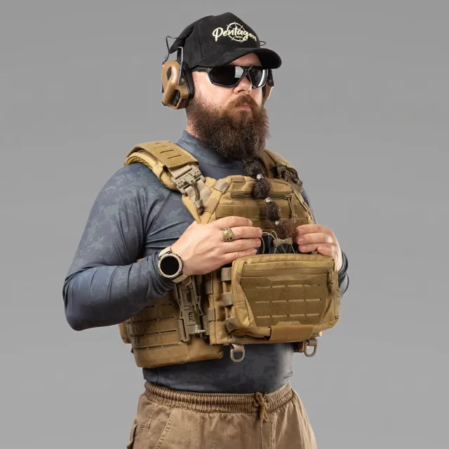 5 - Чоловічий тактичний рашгард Combatant ASSAULT PRO LS Pattern. Графіт