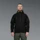5 - Флісова тактична кофта з капюшоном. Чорна. Polyester. Розмір L