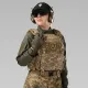 9 - Плитоноска женская Warmor gen.3 FL SPECPROM (for Ladies). Без подсумков. С быстрым боковым и верхним сбросом (без плит). Пиксель