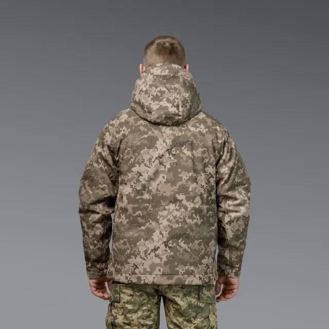3 - Куртка тактическая SoftShell APEX Shield Storm. Осень-Весна Пиксель. Размер XL