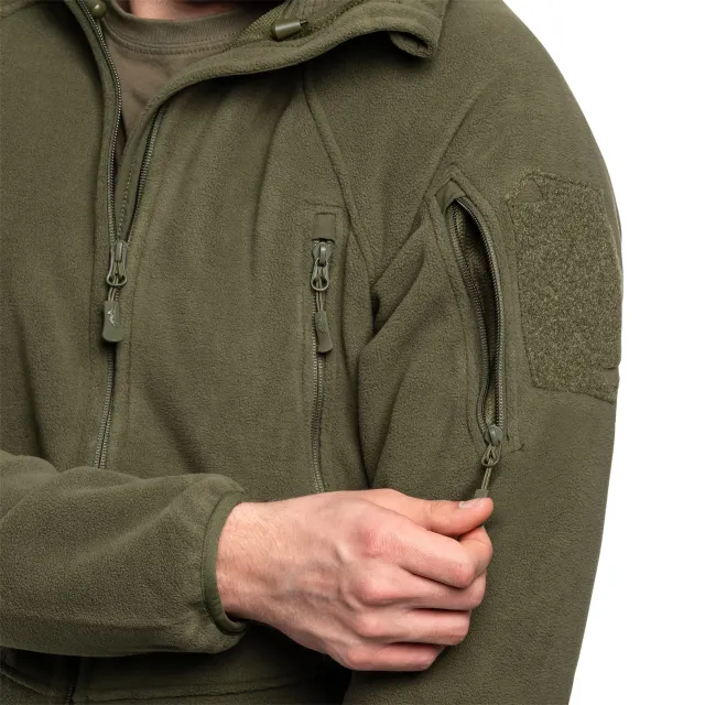7 - Флісова куртка-кофта Helikon Patriot Mk2 Hybrid. Олива