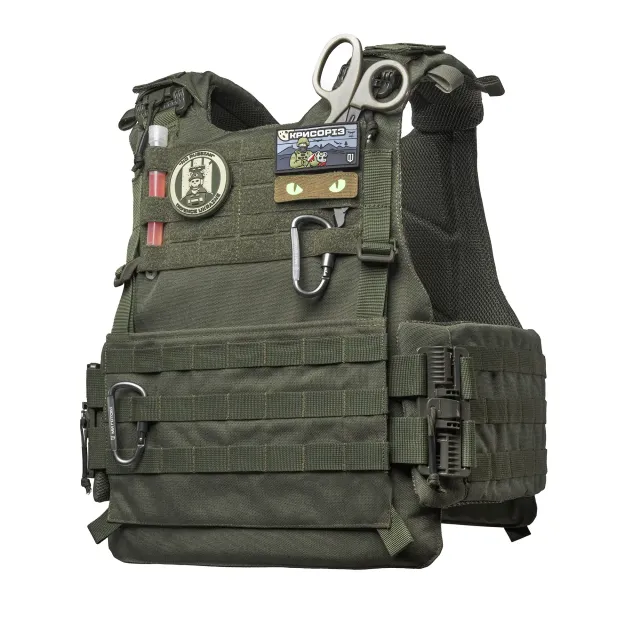 11 - Плитоноска VEPR, збільшена площа захисту. (аналог IOTV G4) Molle. Колір Олива. Розмір S