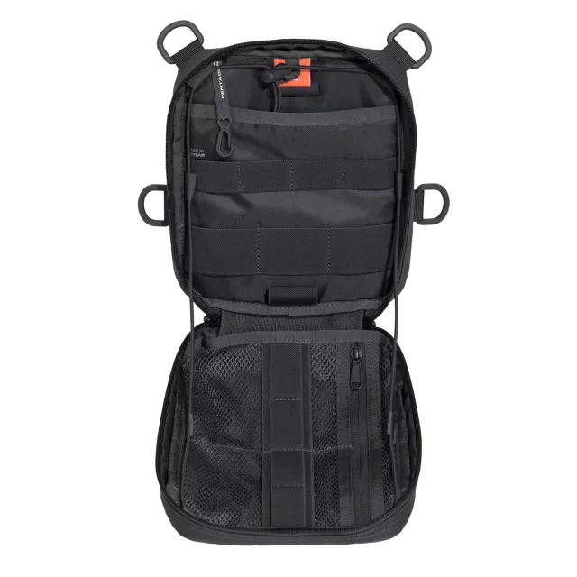 2 - Органайзер тактичний Pentagon EDC 2.0 Pouch Molle LaserCut. Чорний