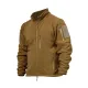 1 - Флісова тактична кофта на блискавці. Койот. Polyester. Розмір S