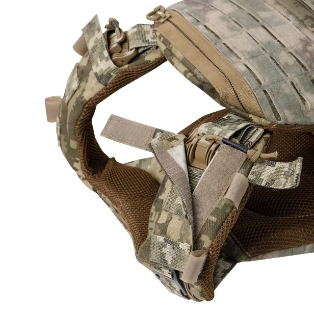 15 - Плитоноска TUR PRO Скелетон з системою швидкого скидання. Molle. Колір Піксель.