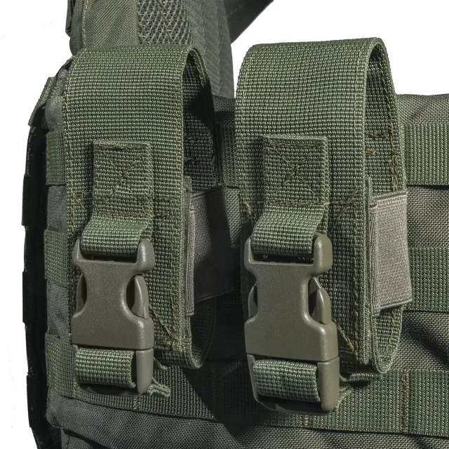 13 - Плитоноска SVAROG (Комплект 9 підсумків) з системою швидкого скидання. Molle. Колір Олива.