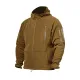 1 - Флісова тактична кофта з капюшоном. Койот. Polyester. Розмір M