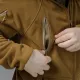 14 - Флісова тактична кофта з капюшоном. Койот. Polyester. Розмір M